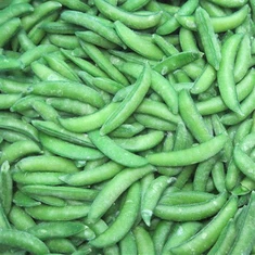 चीनी मटर को फ्रीज करें